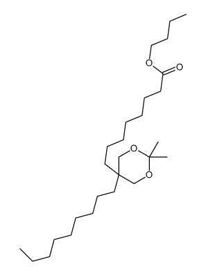 butyl 8-(2,2-dimethyl-5-nonyl-1,3-dioxan-5-yl)octanoate结构式