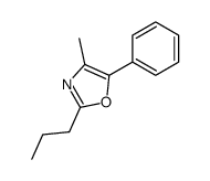 4-methyl-5-phenyl-2-propyl-1,3-oxazole结构式
