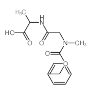 L-Alanine,N-[N-methyl-N-[(phenylmethoxy)carbonyl]glycyl]- (9CI)结构式