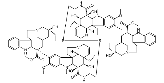bis(N-ethylidene vindesine)disulfide结构式