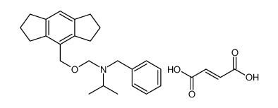 N-benzyl-N-(1,2,3,5,6,7-hexahydro-s-indacen-4-ylmethoxymethyl)propan-2-amine,(Z)-but-2-enedioic acid Structure