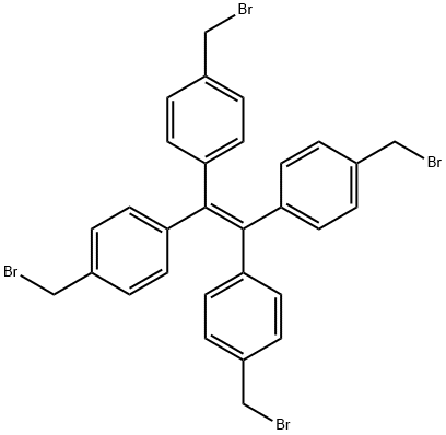 四(4-溴甲基苯基)乙烯结构式