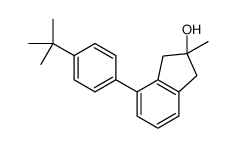 4-(4-tert-butylphenyl)-2-methyl-1,3-dihydroinden-2-ol结构式