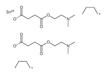 2-(dimethylamino)ethyl 11,11-dibutyl-2-methyl-6,9,13-trioxo-5,10,12-trioxa-2-aza-11-stannahexadecan-16-oate结构式