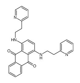 1,4-bis(2-pyridin-2-ylethylamino)anthracene-9,10-dione Structure