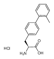 L-2-AMINO-3-(3'-METHYL-BIPHENYL-4-YL)-PROPIONIC ACID HCL结构式