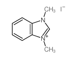 1,3-二甲基-1H-苯并[d]咪唑-3-鎓碘化物结构式