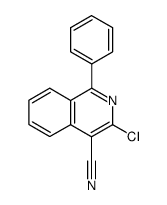 3-Chloro-1-phenylisoquinoline-4-carbonitrile结构式