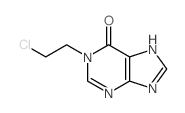 1-(2-chloroethyl)-7H-purin-6-one结构式