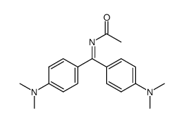 N-(bis(4-(dimethylamino)phenyl)methylene)acetamide结构式