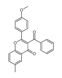 3-benzoyl-2-(4-methoxyphenyl)-6-methylchromen-4-one Structure
