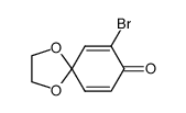 7-bromo-1,4-dioxaspiro[4.5]deca-6,9-dien-8-one Structure