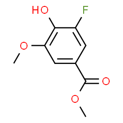 Benzoic acid, 3-fluoro-4-hydroxy-5-methoxy-, methyl ester (9CI) Structure