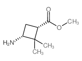 3-氨基-2,2-二甲基环丁烷羧酸结构式