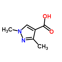 1,3-二甲基-1H-吡唑-4-羧酸结构式