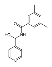 N-[(α-hydroxy)-4-pyridylmethyl]-3,5-dimethylbenzamide结构式