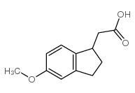 1H-INDENE-1-ACETIC ACID, 2,3-DIHYDRO-5-METHOXY- Structure