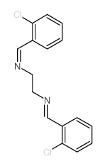 1-(2-chlorophenyl)-N-[2-[(2-chlorophenyl)methylideneamino]ethyl]methanimine Structure