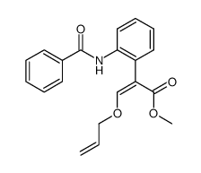 methyl (Z)-3-(allyloxy)-2-(2-benzamidophenyl)acrylate结构式