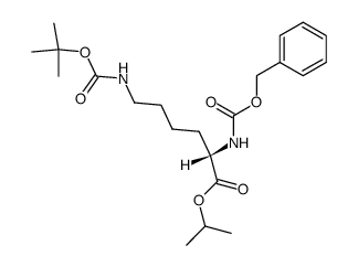 Nα-benzyloxycarbonyl-Nε-tert-butyloxycarbonyl-L-lysine isopropyl ester Structure