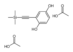 acetic acid,2-(2-trimethylsilylethynyl)benzene-1,4-diol结构式