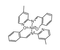 Ni(N-(4-methyl-2-pyridyl)salicylaldimine)2结构式