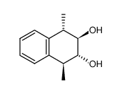 r,t-1,4-dimethyl-t,c-2,3-dihydroxy-1,2,3,4-tetrahydronaphthalene结构式
