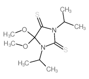 5,5-dimethoxy-1,3-dipropan-2-yl-imidazolidine-2,4-dithione结构式