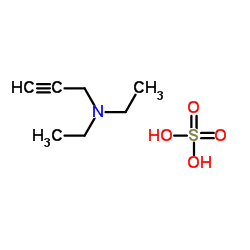 N,N-二乙基丙炔胺硫酸盐结构式