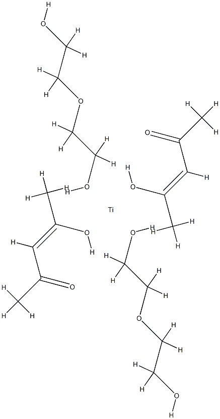 双二乙二醇基化钛化双-2,4-戊烷二酯结构式