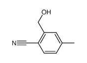 2-hydroxymethyl-4-methyl-benzonitrile结构式