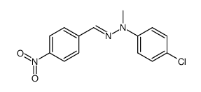 C-(4-nitrophenyl)-N-(4-chlorophenyl)-N-methylhydrazone Structure