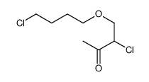 3-chloro-4-(4-chlorobutoxy)butan-2-one结构式