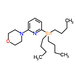 4-[6-(三丁基锡)-2-吡啶]吗啉结构式