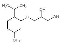 3-[[5-甲基-2-(1-甲基乙基)环己基]氧]-1,2-丙二醇结构式