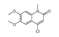 4-CHLORO-6,7-DIMETHOXY-1-METHYLQUINOLIN-2(1H)-ONE结构式