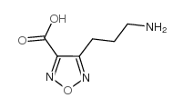 4-(3-氨基丙基)-1,2,5-噁二唑-3-羧酸结构式