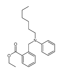 ethyl 2-[(N-hexylanilino)methyl]benzoate结构式