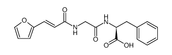 L-Phenylalanine, N-[N-[3-(2-furanyl)-1-oxo-2-propenyl]glycyl]结构式