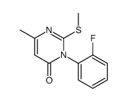 3-(2-fluorophenyl)-6-methyl-2-methylsulfanylpyrimidin-4-one Structure