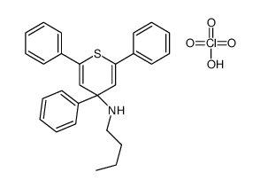 N-butyl-2,4,6-triphenylthiopyran-4-amine,perchloric acid Structure