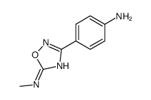 3-(4-aminophenyl)-N-methyl-1,2,4-oxadiazol-5-amine Structure