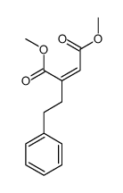 dimethyl 2-(2-phenylethyl)but-2-enedioate结构式