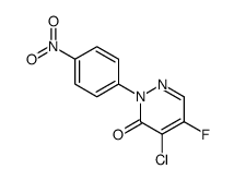 4-chloro-5-fluoro-2-(4-nitrophenyl)pyridazin-3-one Structure
