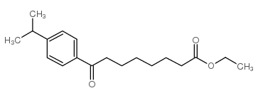 ETHYL 8-(4-ISOPROPYLPHENYL)-8-OXOOCTANOATE结构式