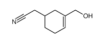 2-[3-(hydroxymethyl)cyclohex-3-en-1-yl]acetonitrile Structure
