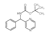 tert-butyl (phenyl(pyrazin-2-yl)methyl)carbamate结构式