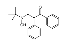 3-[tert-butyl(hydroxy)amino]-1,2-diphenylpropan-1-one Structure