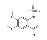 4,5-二甲氧基-2-[(甲基磺酰基)氨基]苯甲酸结构式