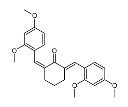 2,6-bis[(2,4-dimethoxyphenyl)methylidene]cyclohexan-1-one Structure